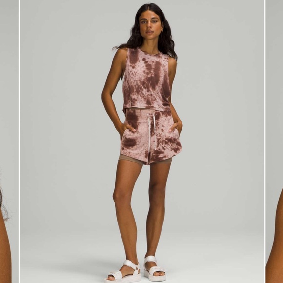 Lululemon Cut Back Crop Tank Top Marble Dye Silky French Press - Picture 8 of 10